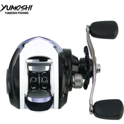 New Fishing Reel Right Left Baitcasting Reel 6.3:1 Casting reel Magnetic Brake Metal ROCKER Metal spool hand reel Pesca GLA REEL