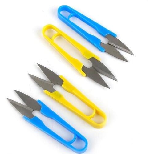 Fabric Embroidered Scissors Random Color Cross Stitch Trimming Scissors DIY Sewing Nippers Snips Beading Thread Snippers Tools