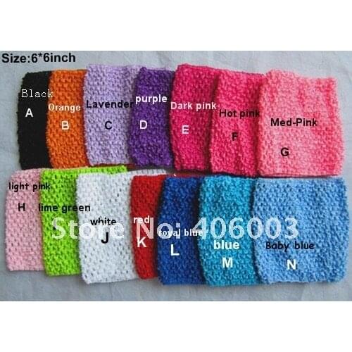 Wholesale 6*6inch Baby Crochet Tube Top Kids Toddler Elastic Tops Fancy Clothes