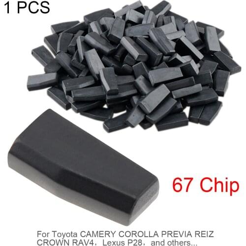 Blank 4D67 ID67 Carbon Chip Car Key Transponder Chip Fit for Toyota and Fit for CAMERY COROLLA PREVIA CROWN RAV4