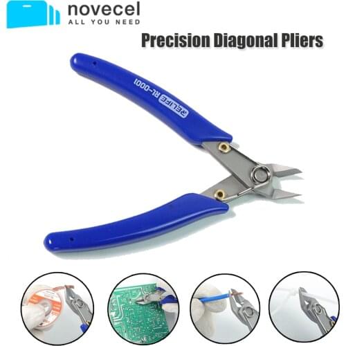 5" Precision Diagonal Pliers Cutting Pliers for Wire Cable Cutter High Hardness HDR 56-58 Mobile Phone Main board Repair Tools