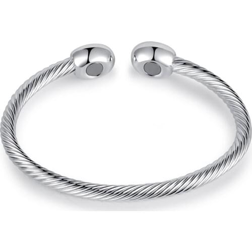 LUCKY SONNY Love Bracelet Bangles for Women Pure Copper Magnetic Health Energy Twisted Rope Chain Round Healing Bangle Jewelry