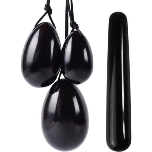 Natural Jade Yoni Egg Vaginal Muscles Tightening Ball Women Pelvic Floor Kegel Exerciser Ben Wa Ball Jade Eggs DropShipping