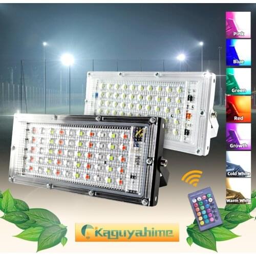 Kaguyahime LED Floodlight 50W 220V Street Lamp Waterproof IP65 Spotlight Reflector focus LED Light Outdoor Cold White Spot Light
