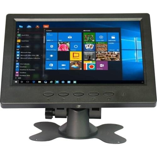 7 Inch 1024x600 LCD Monitor HDMI HD AV VGA Input Screen Computer Monitor Car Backup Reverse With AV/BNC/VGA/HDMI/USB Speakers