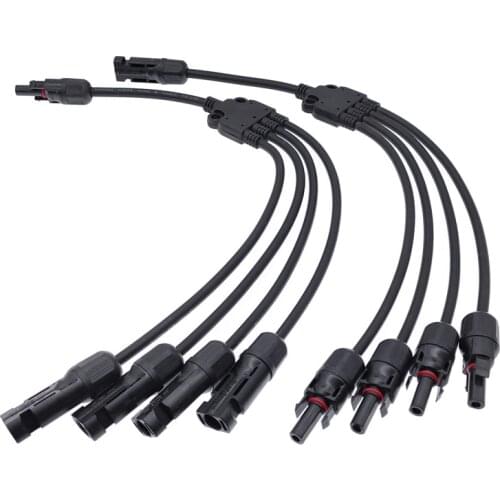 CNMC4 solar photovoltaic Panel Adaptor Cable connector Y type five way plug Parallel connection of battery plate assembly