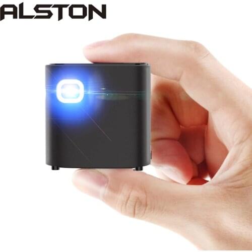 ALSTON S12 Mini HD projector 50ANSI lumens easy to carry home 1080P projector with battery video beamer