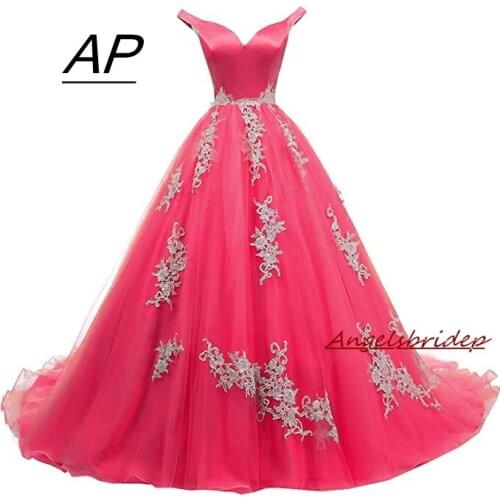 Angelsbridep Short Sleeve Quinceanera Dresses 2021 V-Neck Beads Appliques Vestidos De 15 Anos Sweet 16 Ball Gown Debutante Gowns