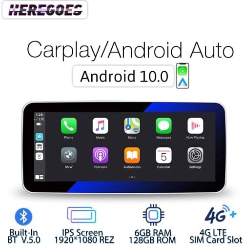 Carplay 10.25" Android 10 DSP Car Multimedia Player For Mercedes Benz A CLA GLA Class W117 W176 X156 2013-2018 4G LTE GPS Radio