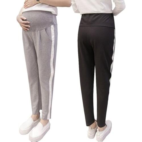 Maternity Pants Casual Trousers For Pregnant Women Clothing Cotton Sport Pregnancy Clothes Gravida Wear Loose Pants 2019 New