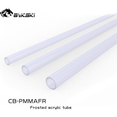 Bykski water cooling acrylic frosted hard tube OD 12mm/14mm/16mm 50cm transparent hard pipe CB-PMMAFR