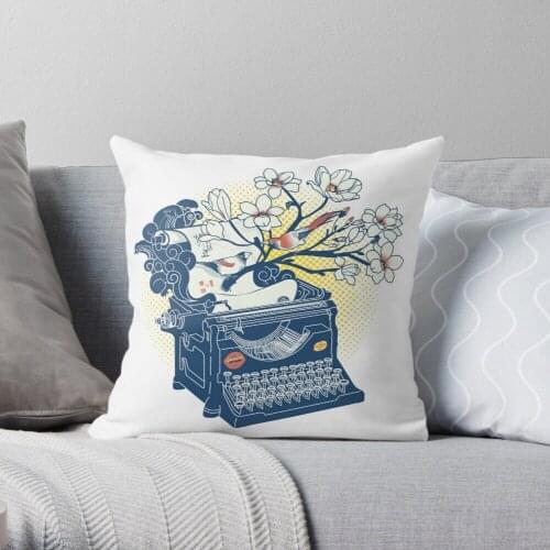 Blossom Throw Pillow Cushion Cover Polyester throw pillows case on sofa home living room car seat decor 45x45cm