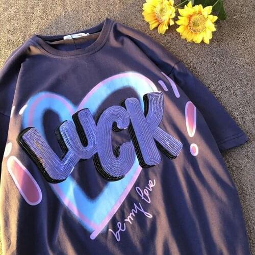 Shirts for Women Men Korean Couple Letter Printed O-Neck Short-sleeve T-shirt Harajuku Female Summer Loose Oversized Tops