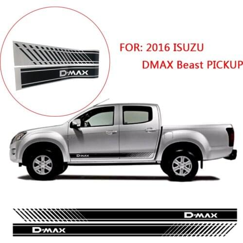 2pcs Gradient Door Decal Sticker Side Graphic For 2016 ISUZU DMAX Beast PICKUP