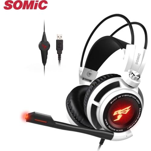 SOMIC G941 Gaming Headset 7.1 Virtual Surround Sound USB Wired Headphone Deep Bass Stereo For PS4 PC Xbox