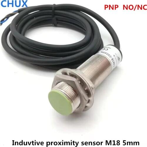 Inductive Proximity Sensor PNP M18 6-36VDC NO/NC 3wires IM18-5-DPA DPB 5mm Detect Distance Position Switch