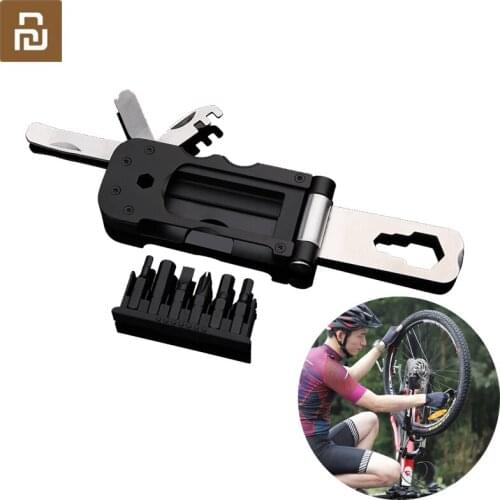 Original YouPin NexTool Multi-functional Bicycle Tool Mini Pocket Bike Toolbox Outdoor Wrench Repair Tool Magnetic Sleeve