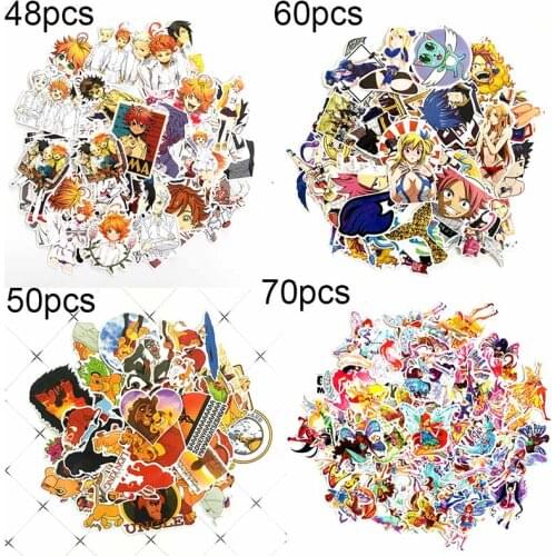 Cartoon Movie Lion King Magic Beauty Flower Fairy Fairy Tail The Promised Neverland Sticker Laptop Luggage Fridge DIY sticker