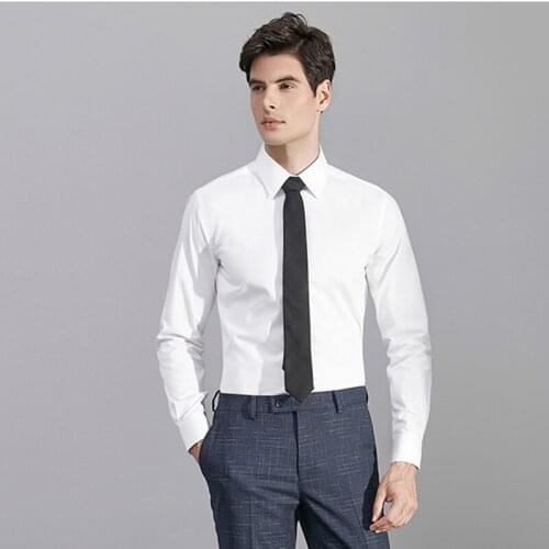 2021 New Arrivals High Quality Mens Fashion Shirts Solid Color Romantic Wedding Groom Dress Shirt Regular Fit Shirts for Men