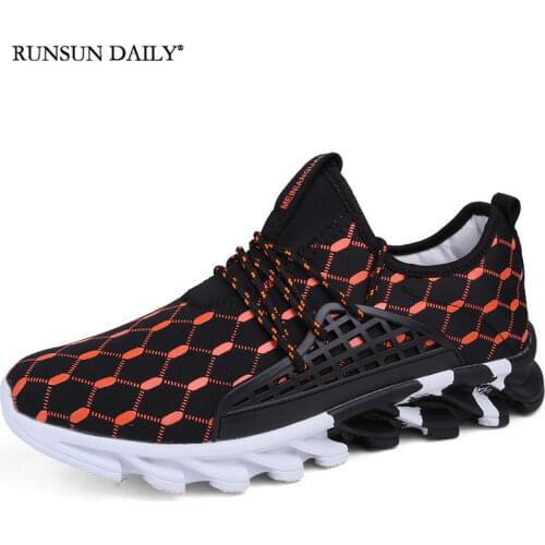 Mens Sports Shoes Fashion Running Printed Breathable Outdoor Sneakers Casual Mens Shoes Plus Size 39-47