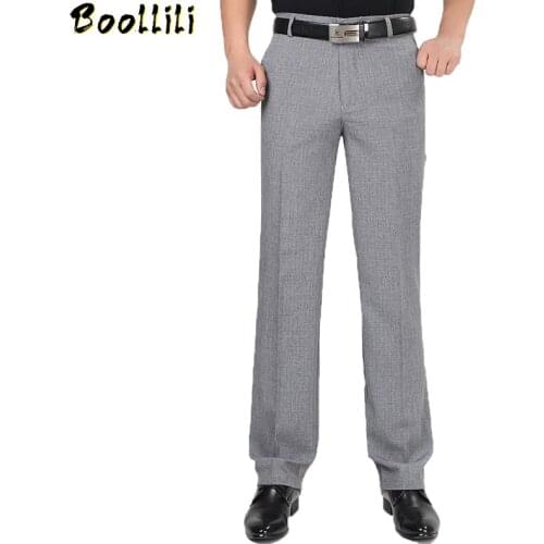 Formal Business Suit Pants For Men Spring Autumn Male Classic Thin Office Baggy Dress Trousers Summer Mens Casual White Pants