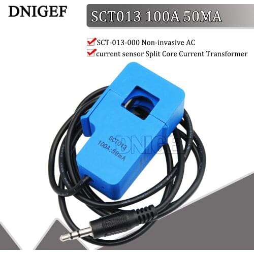 DNIGEF 1 PCS SCT-013-000 100A Non-invasive AC Current Sensor SCT-013-000 100A Split Core Voltage Transformer