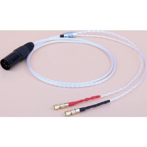 6N OCC Copper Silver Plated Upgrade Cable Replacement for HIFI MAN he400 he500 he600 headphone wire