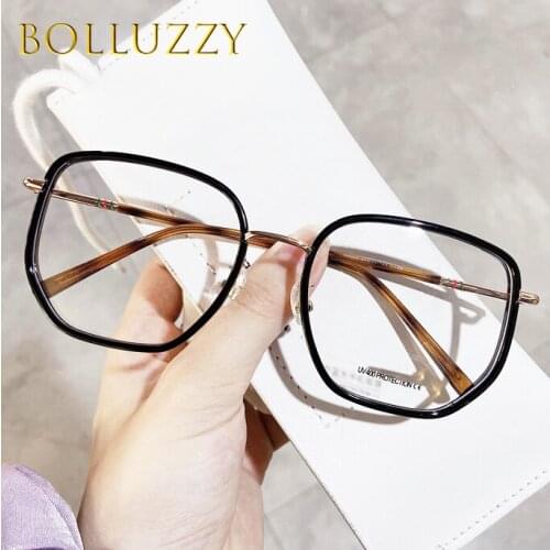 10pcs/lot Wholesale Bue Light Blocking Glasses Men Women Anti Blue Light Glasses Game Computer Glasses Big Square Clear Lenses