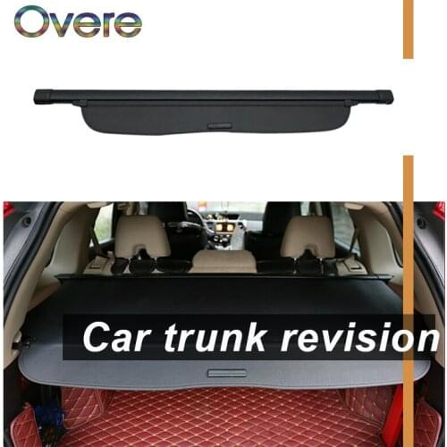 OVERE 1Set Car Rear Trunk Cargo Cover Black For Honda CRV 2012 2013 2014 2015 2016 Security Shield Shade Auto accessories