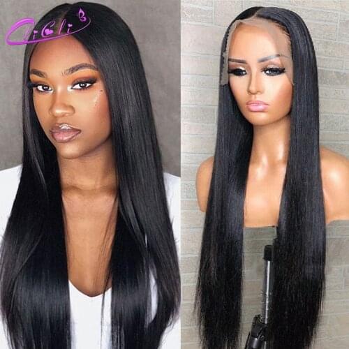 Bone Straight Human Hair Wig 4x4 Straight Closure Wig Pre Plucked 13x4 Lace Frontal Human Hair Wigs 30 Inch Wig Straight Hair