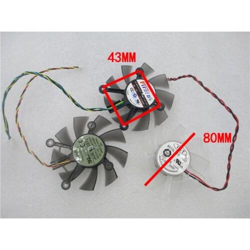 R128015DH FD8015U12D fan for ASUS NVIDIA 9600 9800 GT250 GT240 GT640 GT450 GTX550TI 750 460 560 6670 6850 7770 7850 DC12V