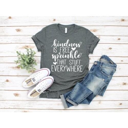 Teacher Shirts Kindness Is Free Spinkle That Stuff Everywhere School Counselor Team Shirts Teacher Tee Social Worker Tee O255