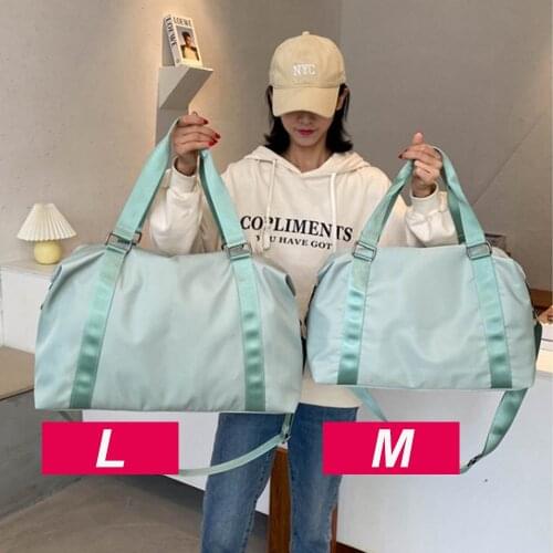 Yoga Fitness Bag Waterproof Nylon Training Shoulder Crossbody Sport Bag For Women Fitness Travel Duffel Clothes Gym Bags X162A