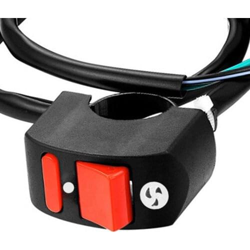 Motorcycle Handlebar Fog Light Button Switch Ignition ON-OFF LED Head Lamp Angel Eyes Motorcycle Switch