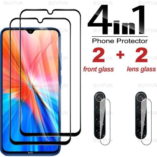 4IN1 Tempered Glass for Xiaomi Redmi Note 8 2021 6.3'' Full Cover Screen Protector for redmi redme note 8 t pro Camera Lens Film