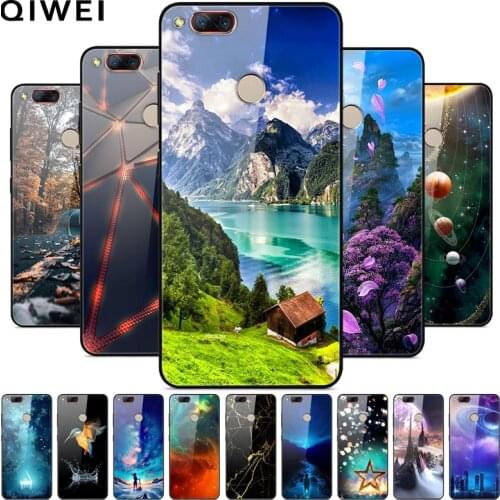 For ZTE Nubia Z17 Mini Case 5.2'' Glass Hard Back Cover For nubia z17 mini Z17Mini Protective Phone Cases silicon bumper Coque