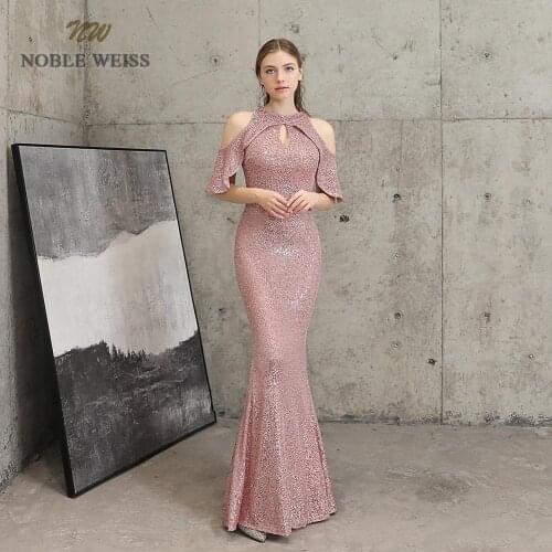 Evening dresses sexy halter mermaid Green/ Wine red sequin Prom dress floor length in stock evening gown