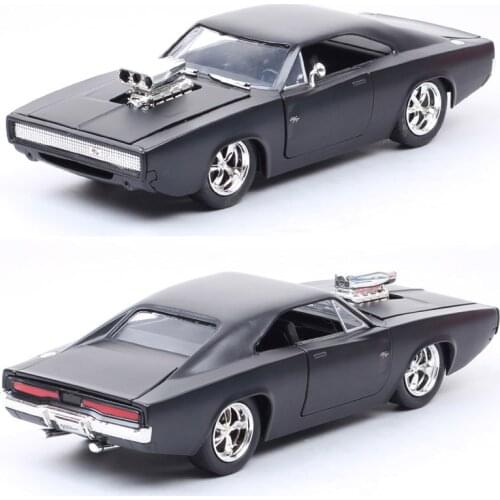 1/24 scale big Jada Dom racer street The DODGE Charger RT 1970 Diecast Vehicle metal car toy model miniature collectibles gifts