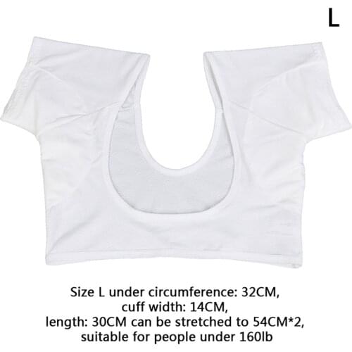 1 Pc T-shirt Shape Sweat Pads Reusable Washable Underarm Armpit Sweat Pads Perfume Absorbing Anti M Model Weight Is Under