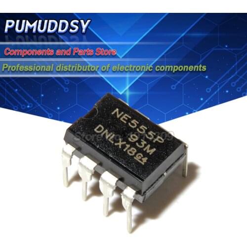 10PCS New NE555 NE555P NE555N 555 Timers DIP-8 TEXAS