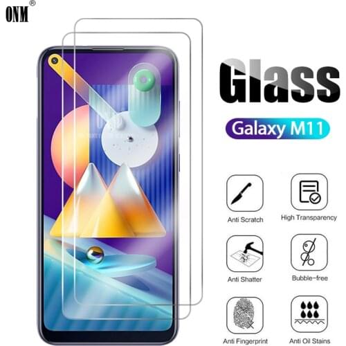 2Pcs M11 Tempered Glass For Samsung Galaxy M11 Screen Protector For Samsung Galaxy M11 SM-M115F Protective Glass Film