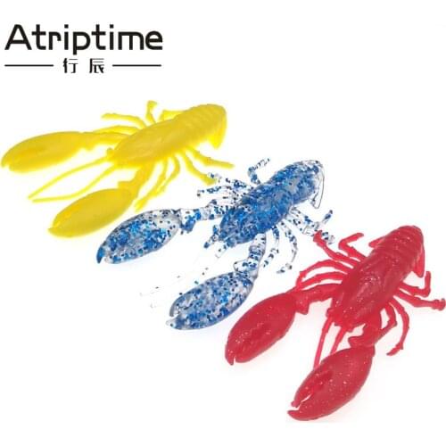 4pcs/lot 9.5cm/12.6g Shrimp Scorpion Soft Lure Fishing Artificial Bait Swivels Anzois Para Pesca Sabiki Rigs Fishing Lure