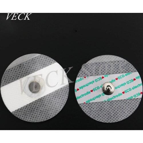 50pcs/pack E-C-G Machine Accessories Non-woven Lead Electrode Slice Electrode Plate Disposable Electrode Patch