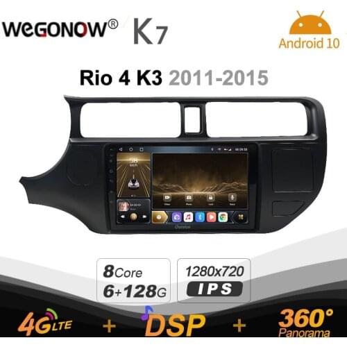 K7 Ownice 2 Din Android 10.0 Car Multimedia radio for Kia RIO 4 K3 2011-2015 With 8 Core A75*2+A55*6 Support External Microphone