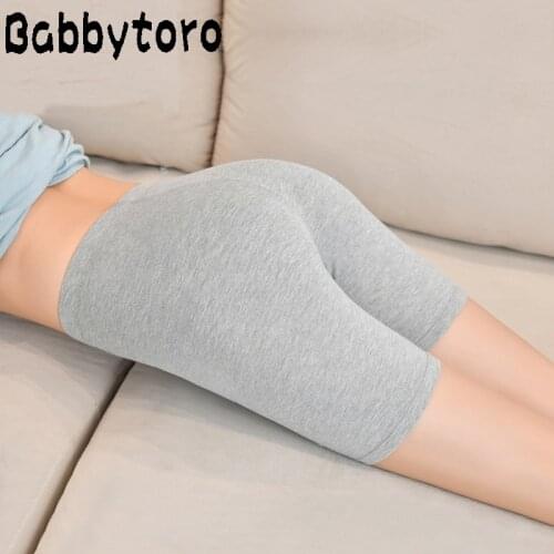 Babbytoro Solid Short Leggings XS-7XL Cotton Women New Short Feminino Female Insurance Pants 6XL 5XL 4XL 3XL 2XL XL L