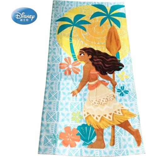 Disney Moana Teal Floral Kids Bath/Pool/Beach Towel Super Soft Absorbent Fade Resistant Cotton Girls Kids Thick Towel 75x150cm