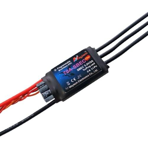 Maytech Electric Plane 70A 6S ESC Brushless Speed Controller For Model Airplane Engines Gliders ARF models