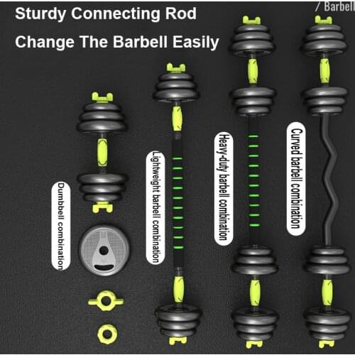 2021 Hot-selling 20kg Adjustable Dumbbell Mens Fitness Equipment Household Barbell Kettlebell Set Combination Adjustable weight