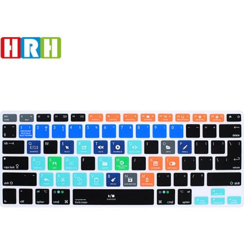 HRH FL Studio Fruity Loops Functional Shortcut Hotkey Silicone Keyboard Cover Skin for Macbook Air Pro Retina 13" 15" 17" EU/US