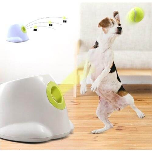 Dog pet toys Tennis Launcher Automatic throwing machine Ball throw device Section emission dog for small dogs 220V/110V plug
